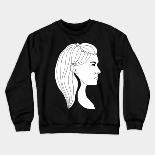 the face lineart Crewneck Sweatshirt